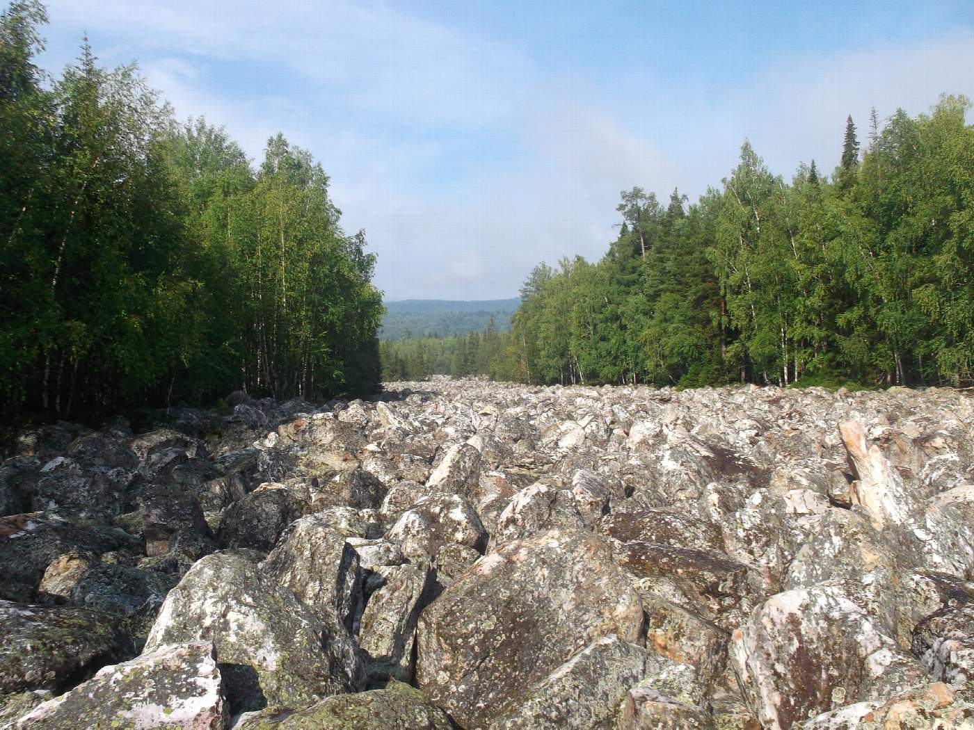 Большая Каменная река — курумник в национальном парке Таганай