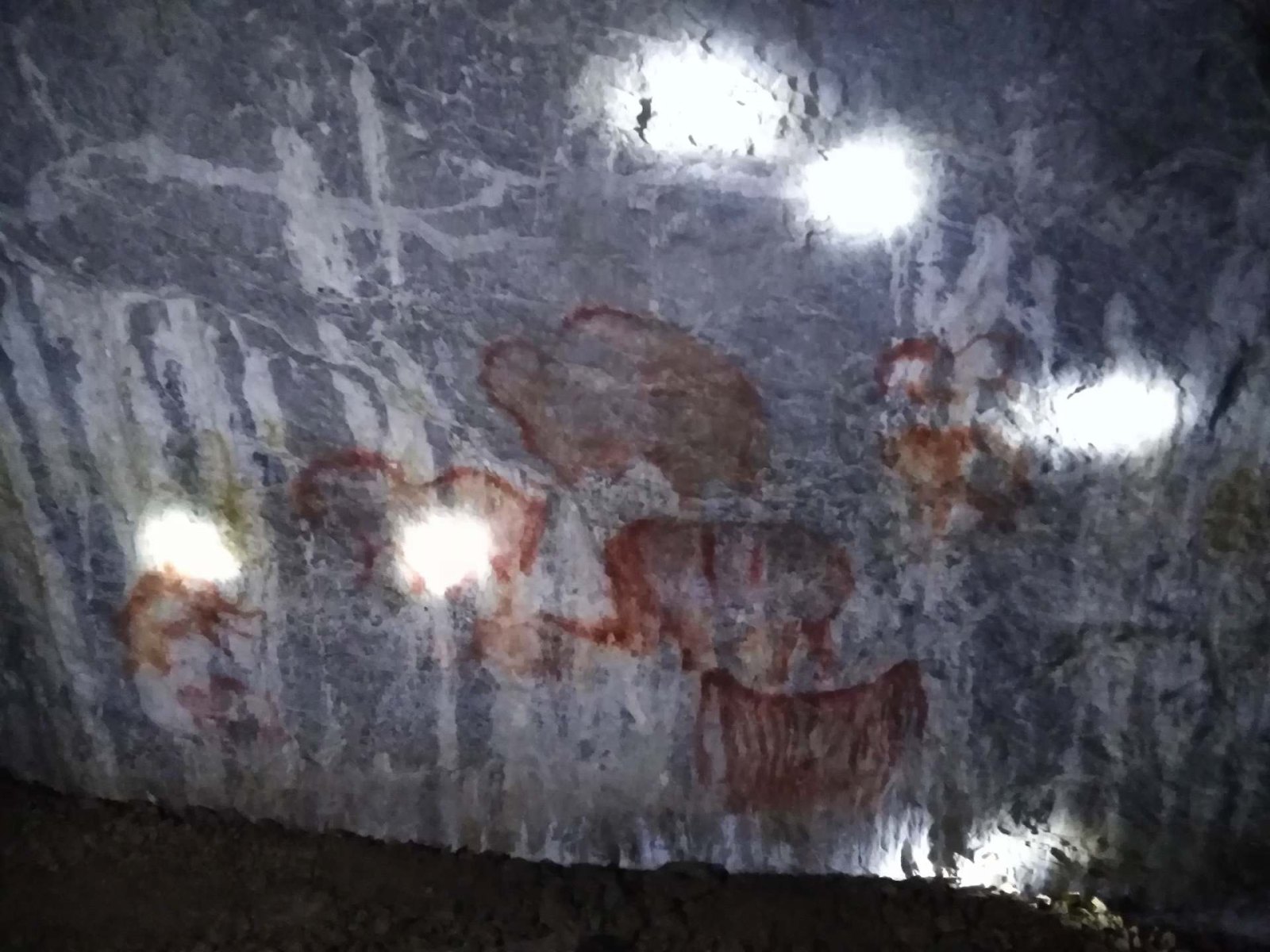 Рисунки древних людей в Каповой пещере