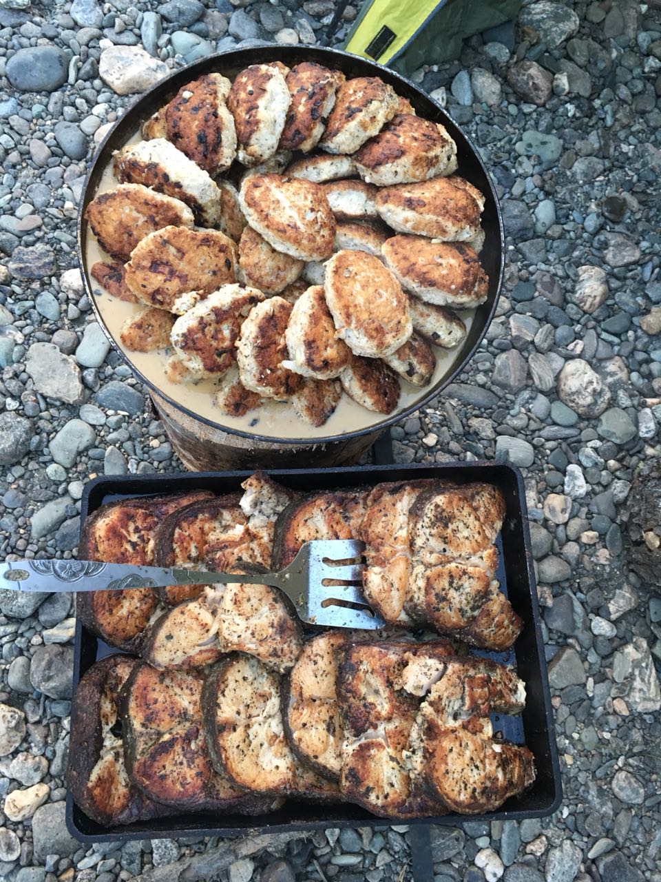 Мясное блюдо полевой кухни в экспедиции — Блюда из мяса №14