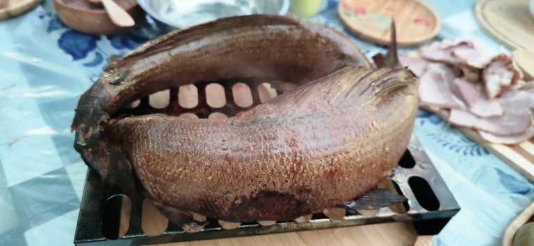 Блюдо из свежей рыбы на полевой кухне — Блюда из рыбы №9