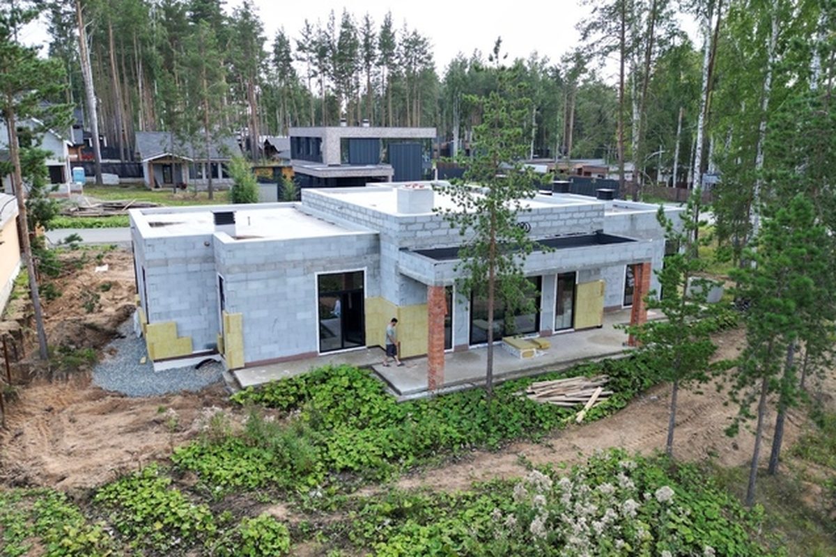 Объект «Урал-Строй» на этапе возведения стен